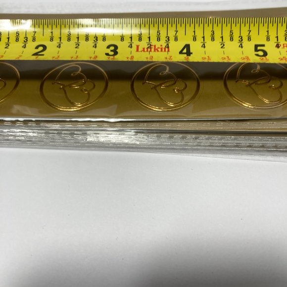 Double Heart Seals Gold Stickers for Cards Crafts - Picture 11 of 12